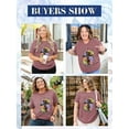 thumbnail image 6 of XCHQRTI Womens Plus Size Summer Sunset Graphic Tees Faith T-Shirts Christian Oversized Short Sleeve Tops, 6 of 9