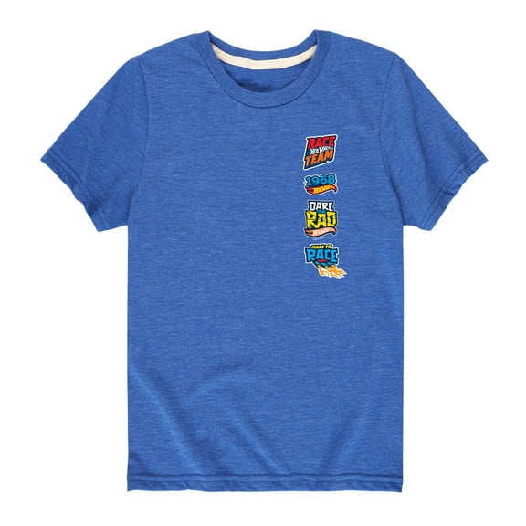 Hot Wheels Badges - Toddler And Youth Short Sleeve Graphic T-Shirt