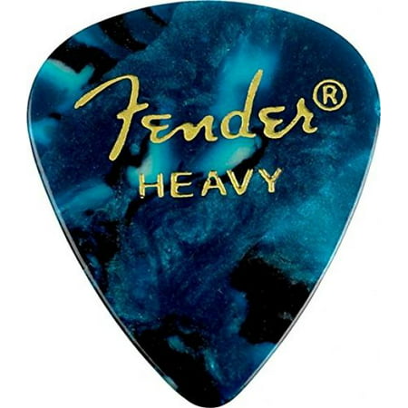 Fender 351 Premium Celluloid Guitar Picks 12-Pack - Ocean Turquoise -