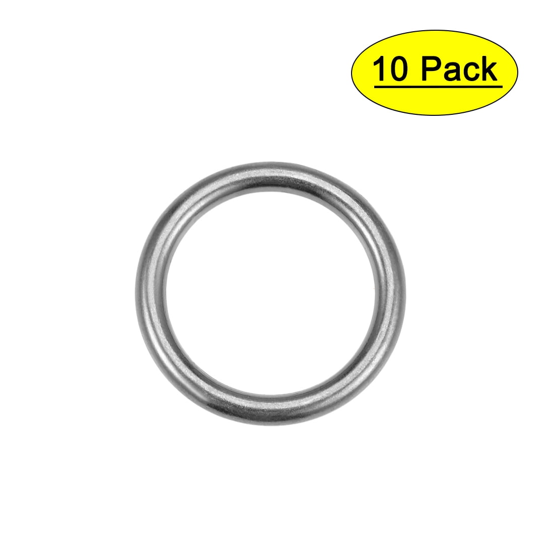 15Pcs O Ring Buckle 0.8Inch(20mm) Zinc Alloy ORings Black for