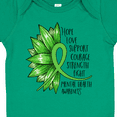 thumbnail image 4 of Inktastic Mental Health Awareness Green Sunflower Ribbon Boys or Girls Baby Bodysuit, 4 of 5