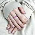 thumbnail image 4 of High polished (no plating) Stainless Steel Ring with Top Grade Crystal in Rose for Women Rose Stone Color Style TK3542 Size 9, 4 of 4