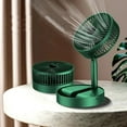 thumbnail image 1 of Ventilador plegable portátil, ventilador USB recargable con pedestal, 3 velocidades, ventilador con batería de 2000 mAh para el hogar, camping, exteriores y oficina, 6 pulgadas, 1 of 5