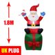 thumbnail image 1 of Decoración navideña para exteriores, muñeco de nieve inflable de Papá Noel, modelo de árbol de Navidad grande de 1,2 M-2,4 M, juguete para decoración del hogar, 1 of 4