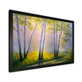 thumbnail image 2 of Designart 'Sunrise Glow Through The Birches I' Traditional Framed Art Print, 2 of 4