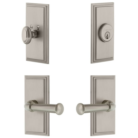 Grandeur Cargeo_Sp_Eset_238_Rh Carre Solid Brass Right Handed Single Cylinder Keyed Entry
