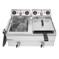 thumbnail image 3 of Commercial Deep Fryer Countertop for Home with 12.5QT / 11.8L Removable Tanks and Baskets, Electric Double Deep Fryer Large Capacity for French Fries Fish Turkey, 3 of 7