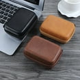 thumbnail image 4 of XISAOK Mini USB Data Cable Organizer Leather Earphone Storage Bag for Case Zipper Pouch, 4 of 17