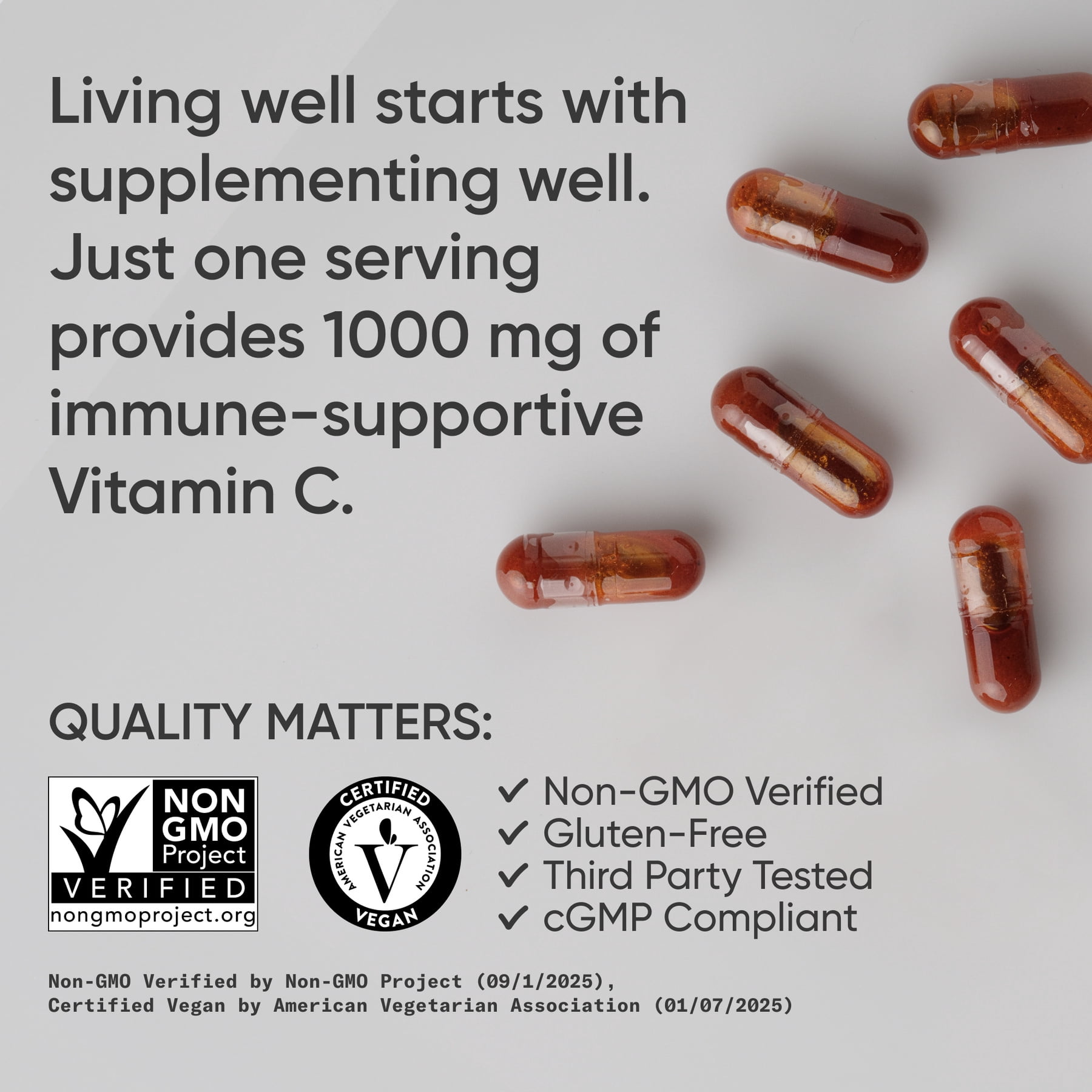 Vitamin C Liposomal 1000mg (180 liquid veggie capsules)