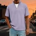 thumbnail image 3 of Kcolen Black T Shirts for Men Big and Tall Men Henley Tee Tops Pullovers Solid Color Snug Fit Breathable Short Sleeve Shirts Summer Casual Beach Basic Tee for Men, 3 of 7