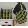 thumbnail image 5 of Soimoi Green Poly Georgette Fabric Plaid Check Print Fabric by the Yard 52 Inch Wide, 5 of 5