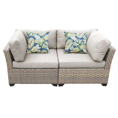 Hampton 2 Piece Outdoor Wicker Patio Furniture Set 02a