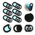 thumbnail image 1 of Minkissy Ultra Thin Webcam Slide Blocker 6Pcs Black Abs Material for Travel Privacy Protection Fits Laptop and Computer, 1 of 4