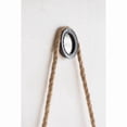 thumbnail image 3 of 29.5" in On-trend Hanging Round Mirror with Black Framed and with Rope Strap Contemporary Industrial Decor for Bathroom, Bedroom, or Living Space On-Site, 3 of 10