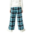 thumbnail image 4 of JOANKDMI Girls Plaid Pajama Size 9-10 Pants Warm Fleece Fuzzy Lounge Bottoms Winter Thick Sleepwear Elastic Waist Comfy Cold Weather Relaxed Fit Sleep Trousers Home, 4 of 5