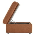 thumbnail image 5 of CHITA ottoman with storage for Living Room, Fabric Foot Rest Stool Seat, Terracotta, 5 of 9