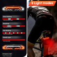 thumbnail image 2 of 2X Luz Trasera Inteligente para Bicicleta con Señal de y Luz de Freno, Alarma Antirrobo para Bicicleta con Control Remoto, Luz Trasera para Bicicleta Resistente Al Agua IP65, 2 of 5