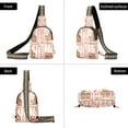 thumbnail image 7 of FORMRS Womens Crossbody Sling Bag Travel Daypack Shoulder Chest Backpack, Pink Candy House, 7 of 7