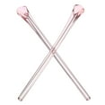 thumbnail image 4 of Uxcell Glasses End Tips 4 Pairs Eyeglass Anti Slip Ear Sock Pieces Tube Sleeve Replacement Temple, Pink Style 11, 4 of 5