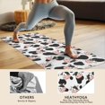 thumbnail image 4 of White Cow Black Shape Pattern Hot Yoga Mat Towel Non Slip for Hot Yoga - Quick-Drying Yoga Mat Cover with 4 Corner Pockets with Travel Bag - Hot Yoga Towel Non Slip 74"x26", 4 of 6
