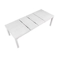thumbnail image 5 of Dover 60-78-96" Rectangle Expand Dining Table Set White Wood Server Padded Chair, 5 of 9