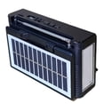 thumbnail image 4 of Mini Radio Solar Portátil: 8 Bandas de Radio,  Bluetooth, USB, Micro SD, Lampara LED, Recargable, 4 of 8