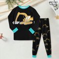 thumbnail image 2 of NOLDARES Toddler Baby Boy Clothes Color Blocking Outfits Fashion Fall Winter Sweatshirt Sweat Pant Kids Tops Shirt Pant Sets Size:2-3 Y,Black, 2 of 7