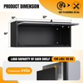 thumbnail image 3 of Wall Mounted Steel Metal Garage Storage Cabinet, Wall Cabinet Shelf Floating Garage Tool Cabinet Trailer Cabinets Work Shop Wall Heavy Duty Assembly Required White, 3 of 13