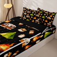 thumbnail image 3 of Homewish RV Trailers Camper Zipper Full Size Comforter Sets with Fitted Sheet and 2 Pillowcases,Happy Camping Zipper Bedding Set For Boys Kids,Black Reversible,4-Piece, 3 of 7