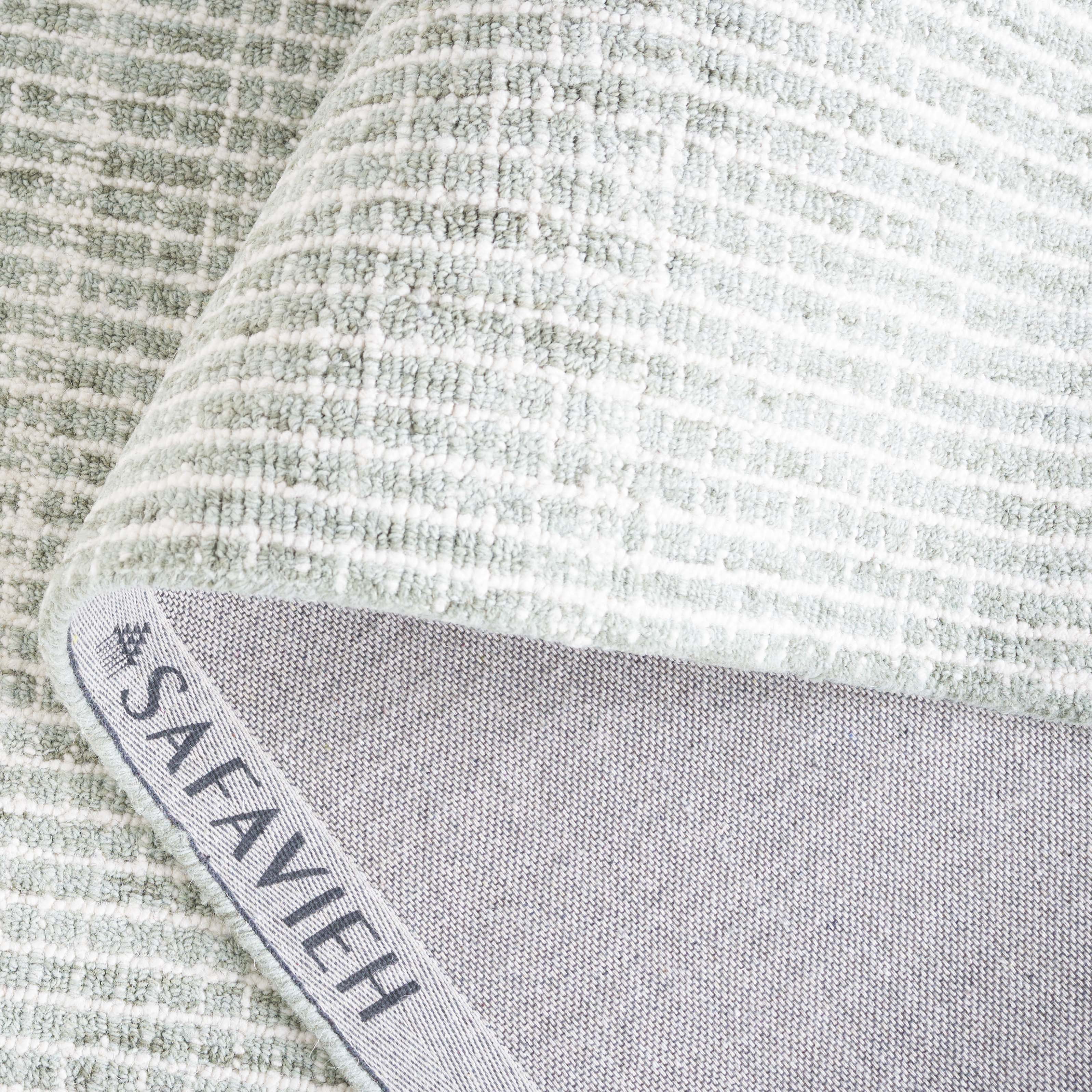SAFAVIEH Abstract Becky Trellis Area Rug, Sage/Ivory, 6' x 6' Square