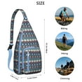 thumbnail image 3 of Artistic Geometric Sling Backpack – Abstract Shoulder Bag, Fashionable for Urban Use, 3 of 4