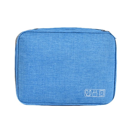HCTSHG Electronic Organizer Cable Organizer Compact Travel Organizer Bag Electronics Accessories Cases Storage Bag for Cable Charger Phone USB SD Card Hard Drives Power Bank Cords