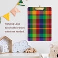 thumbnail image 6 of FMSHPON Rainbow Plaid Clipboard Hardboard Wood Nursing Clip Board and Pull for Standard A4 Letter 13x9 inches, 6 of 7