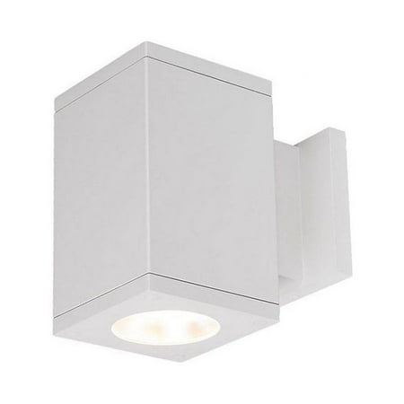 

Wac Lighting Dc-Ws05-Fs Cube Architectural 1 Light 7 Tall Led Outdoor Wall Sconce - White