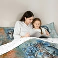 thumbnail image 5 of Homewish Floral Soldier Helmet Bedding Comforter Set 2pcs for Female Men Women,Retro Medieval Knight Twin Comforter Sets Microfiber,Vintage Rustic Flowers Breathable Bedding Set, 5 of 8
