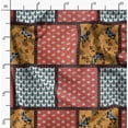 thumbnail image 2 of Soimoi Pure Silk Orange Fabric By the Yard - 42 Inch Wide - Patchwork Patchwork Theme Geometric Material - Artistic and Modern Patterns for Various Uses Printed Fabric, 2 of 6