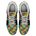 thumbnail image 2 of Autism Shoes Women Men Running Sneakers Autism Awareness Puzzle Print Tennis Walking Shoes White Size 13, 2 of 5