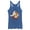 Royal Blue Heather, variant on Women's Ghostbusters Halloween Pumpkin Logo  Racerback Tank Top Royal Blue Heather X Large
