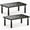 Black2, variant on 2-Pack Adjustable Monitor Stand Riser, Metal Computer Monitor Riser with 3 Height Settings, Desk Stand for Laptop, Printer, Desktop Organizer