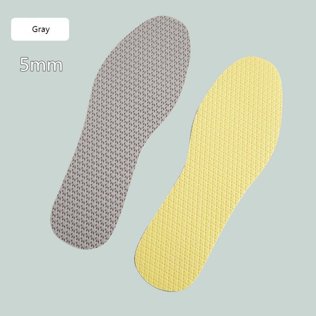 Plantillas de marca para zapatos de hombre, desodorante transpirable, plantilla deportiva para correr para pies, cómodas almohadillas antideslizantes para zapatos, suela plana suaveEU43-44 Gao Jinjia LED
