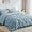 Light Blue, variant on Beige Comforter Set Queen 7 Pieces Pintuck Breathable Cream Comforter (88"x88") Off White Bedding Pinch Pleated Bed in a Bag Queen Size Bed Set Apricot Bedding with Sheets,Pillowcases&Shams