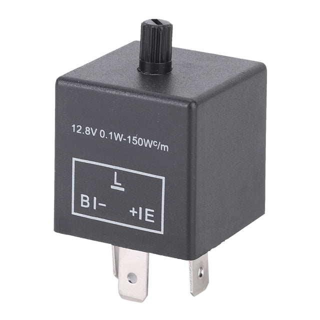 Flasher Relay Flash Relay Car Flash Relay Car Flasher Relay Led Flash Relay CF14KT Universal 3 Pins 12.8V 0.1W-150W Adjustable LED Turn Light Flasher Flash Relay For Car