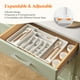 thumbnail image 4 of Organizador de cajones para cubiertos Lifewit, ampliable, blanco, grande, 4 of 9