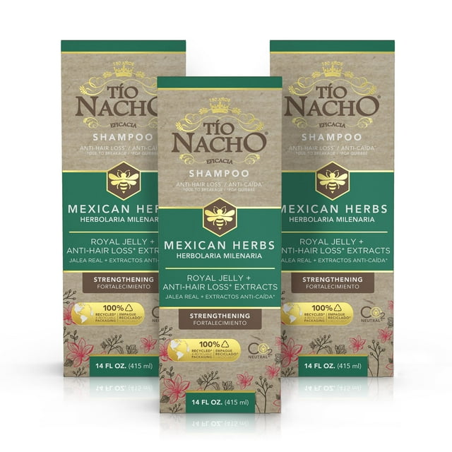 Tío Nacho Champú Hierbas Mexicanas Pack de 3