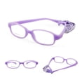 thumbnail image 5 of Gafas para niños y niñas, montura de gafas ópticas con correa, tamaño 49-16,6-8 años sin tornillo, gafas flexibles de una pieza para niños con cordón, 5 of 5