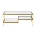 thumbnail image 6 of Evelyn&Zoe Lovett 45" Wide Rectangular Coffee Table, Brass, 6 of 7
