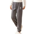 thumbnail image 3 of Piuwrlz Teen Boys Gray Sweatpants Cotton Jogger Pants Relaxed Fit Plush Pant Gray Size 7-8Years, 3 of 5