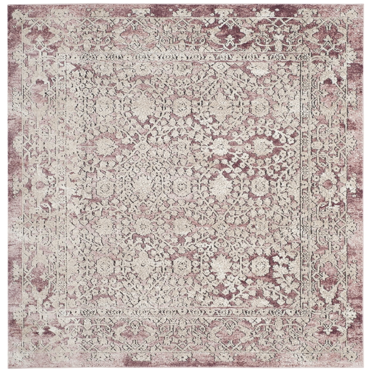 SAFAVIEH Palermo Caitriona Faded Transitional Area Rug, Rose/Beige, 5'1" x 7'6"