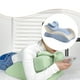 thumbnail image 1 of Almohada de cuña para cama, almohada de lectura con funda extraíble y base antideslizante. multiusos de espuma viscoelástica en forma de cuña, ideal Azul beige, 1 of 8