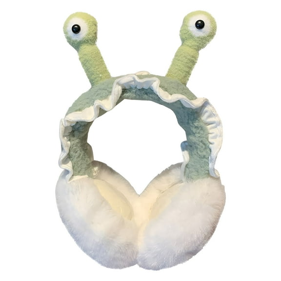 GJX Winter Earmuffs For Girls Foldable Cute Plush Earmuffs Winter Warm Women's Earmuffs